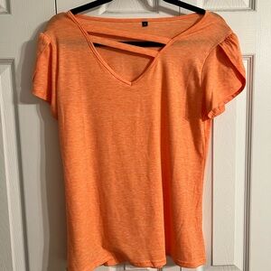 S orange Mokayee short sleeved blouse